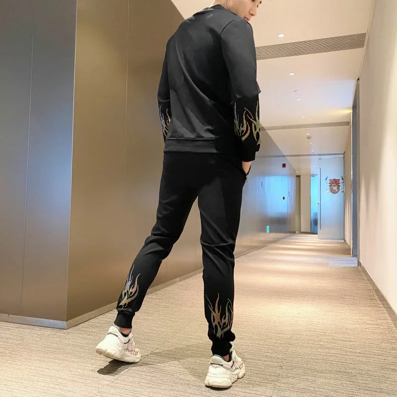 2021 Autumn Luxury Men's Tracksuit Suit 