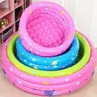 Новинка 2021, летний надувной бассейн для купания для малышей с 3 кольцами и круглым рисунком морских животных, Детская ванна для купания и душа