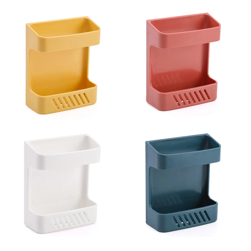 

Home Wall-Mounted Organizer Storage Box Remote Control Mounted Mobile Phone Plug Wall Holder Charging Multifunction Holder Stand