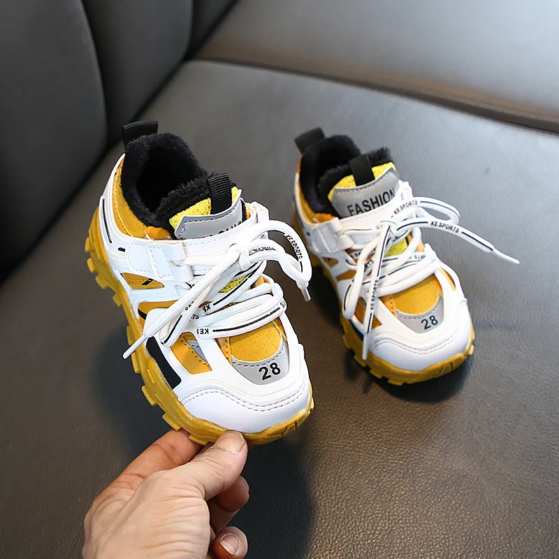 2020 новые зимние плюшевые теплые кроссовки для маленьких девочек обувь мальчиков