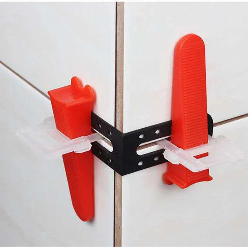 1 Set Male Angle Leveling Tool Tile Leveler System for Wall Ceramic Tile Floor Right Angle Gap Adjustment Construction Tool