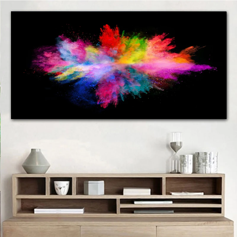 RELIABLI Арт холст картины с цветным абстрактным облака фотографии настенные