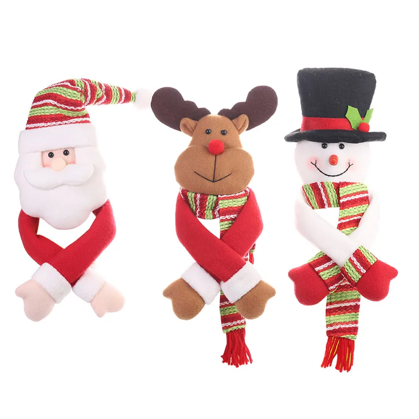 Рождественские Чехлы для бутылок вина лося куклы держат руки бутылки обертки