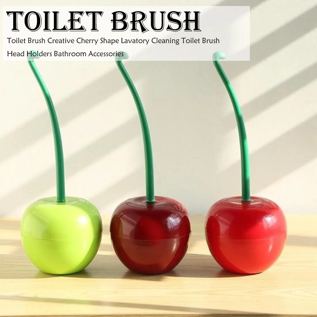 НОВАЯ щетка для унитаза ванной комнаты креативная Милая туалета в форме вишни