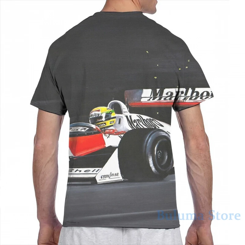 Футболка женская с коротким рукавом для мальчиков и девочек принтом артон Сенна