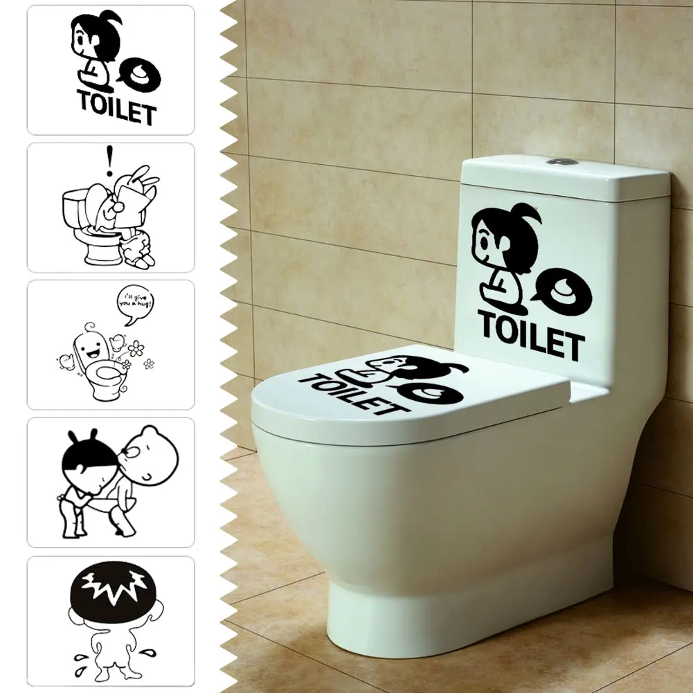 Домашний декор для гостиной черно белая виниловая наклейка ванной комнаты