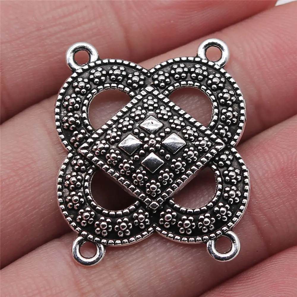 

Pendants Jewelry Making 1pcs 4-hole Body Chain Connector Connectors bracelet charms for jewelry making 26x31mm