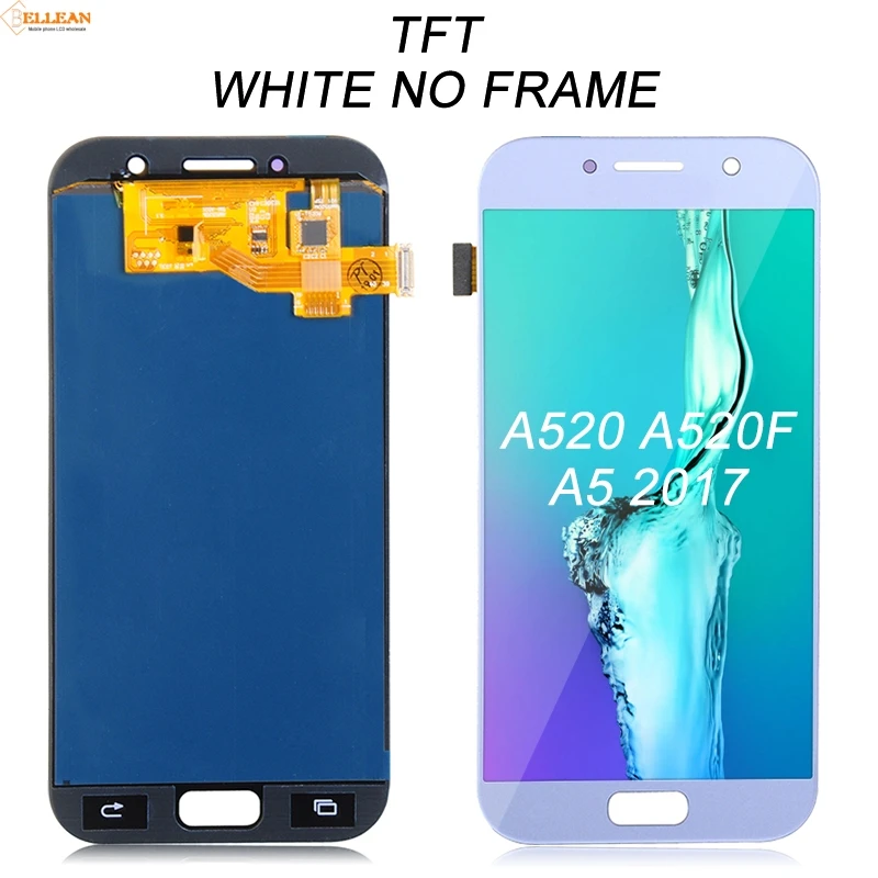 Catteny продвижение A520 дисплей для samsung Galaxy A5 ЖК с сенсорной панелью экран дигитайзер сборка A520F ЖК с инструментами - Цвет: TFT Adjustable White