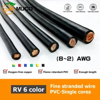 electric wire 220v strand copper cable red 600v electrical wires wiring pvc power cables 8 6 4 3 2 awg 8awg 6awg 4awg 3awg 2awg