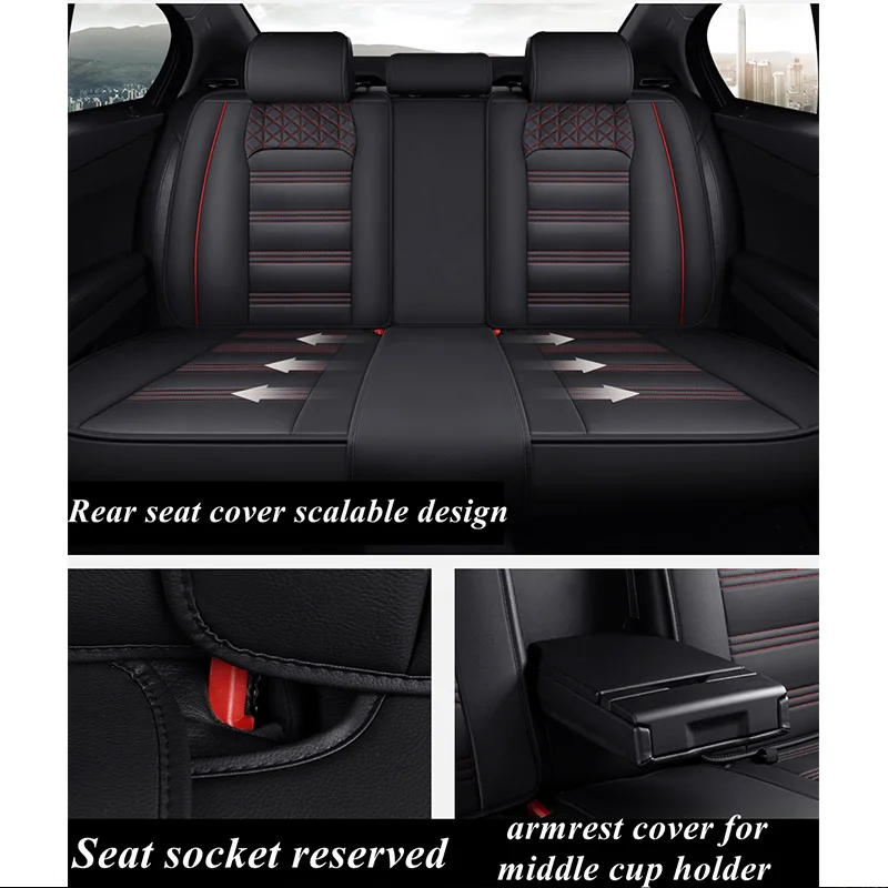 

LCRTDS Universal Car seat cover for buick excelle gt xt lacrosse regal encore chery a3 a5 cowin e5 tiggo
