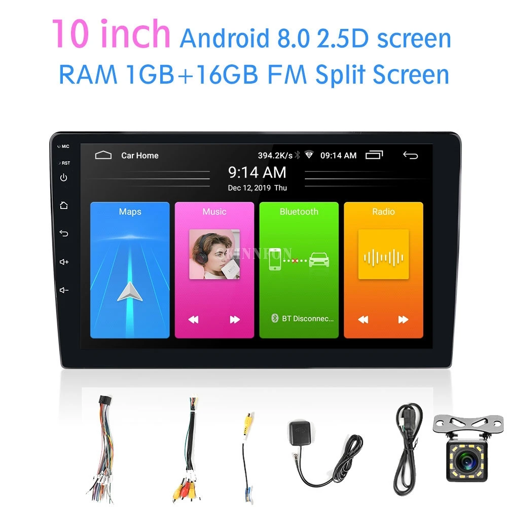 

Автомагнитола 2DIN, 5 шт./лот, Android 8, универсальная GPS-навигация, 2,5D сенсорный экран, Wi-Fi, автомобильное аудио, стерео, FM, USB, Автомобильный мультим...