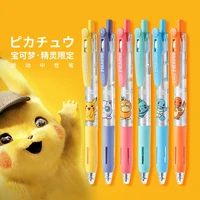 pokemon pikachu kawaii gel pen student press black core 0 5mm cartoon anime ballpoint pen stationery office school supplies