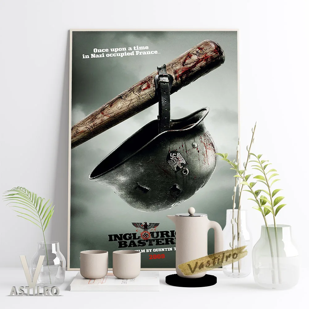 

Inglourious Basterds Classic Black Humor Movie Poster Star Actor Retro Art Prints Character Wall Picture Bar Pub Club Home Decor