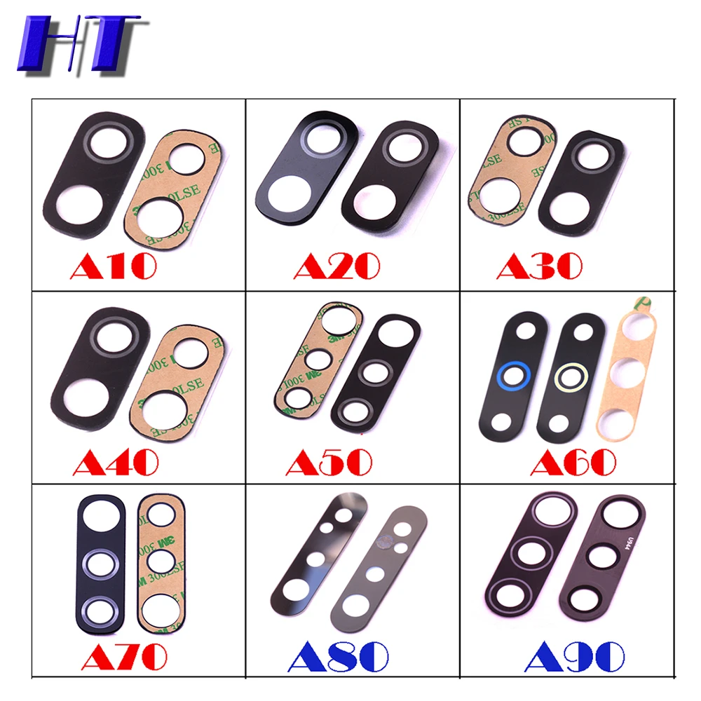 Сменный объектив задней камеры для Samsung Galaxy A10 A20E A30 A40 A50 A60 A70 A80 A90 2019 A105 A205 A305 A405 A505