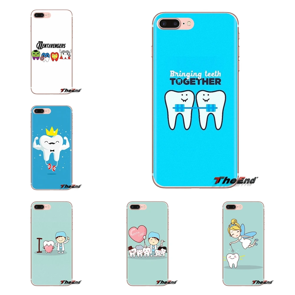For Samsung Galaxy S3 S4 S5 Mini S6 S7 Edge S8 S9 S10 Plus Note 3 4 5 8 9 Dentist Dental Crowned Tooth nurse Silicone Skin Cover |
