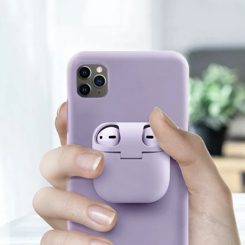 2 в 1 беспроводная гарнитура защитный чехол мобильный телефон для iPhone 11 Pro Max