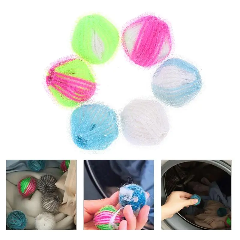 

24pcs Washing Balls Home Wash Balls Hair Remover Wash Balls (Random Color)