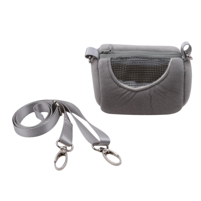 portable pet cage cross body item cylinder design soft practical house travel portable squirrel visible mesh hamster carrier bag free global shipping