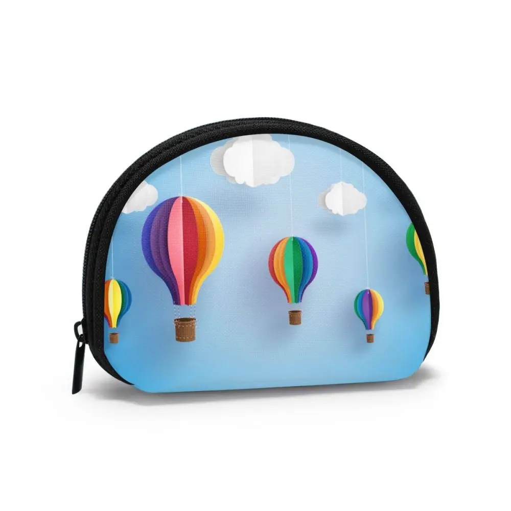 

Женские кошельки, кошельки на молнии, клатч, кошелек, Женский кошелек для денег, яркий кошелек с воздушным шаром и облаком