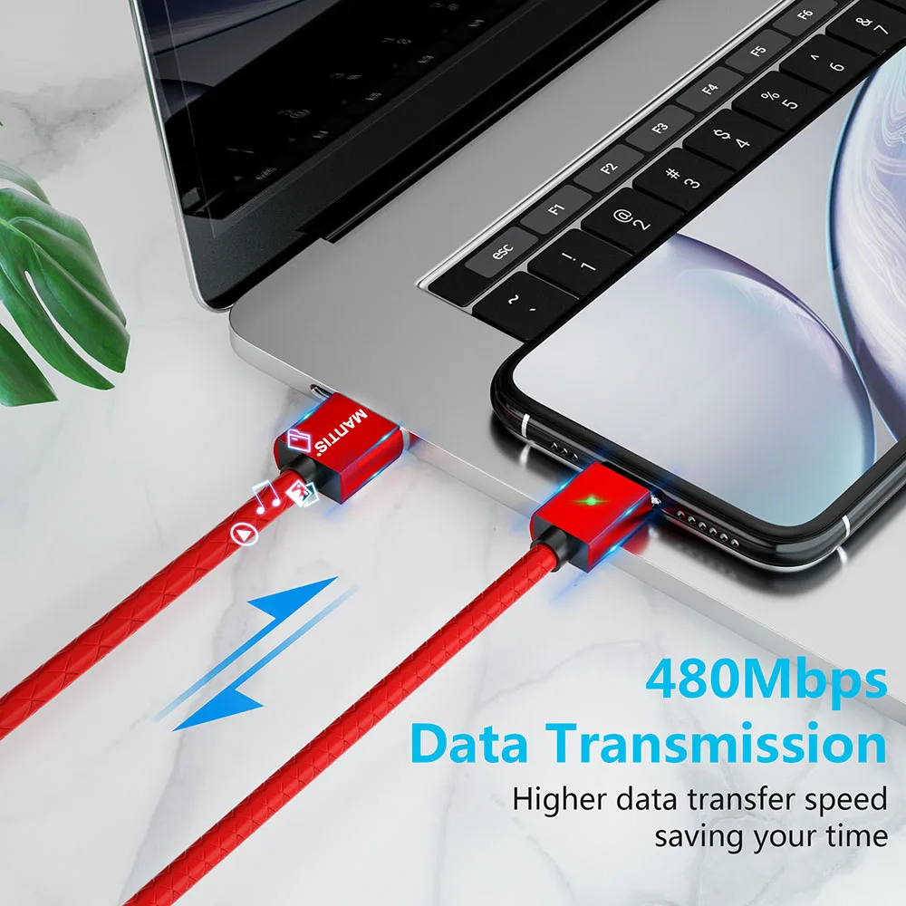 Магнитный кабель MANTIS для Apple iPhone 3A, магнитный кабель usb type C для зарядки Micro USB телефона, зарядное устройство для передачи данных, шнур для быстрой передачи данных на базе Android