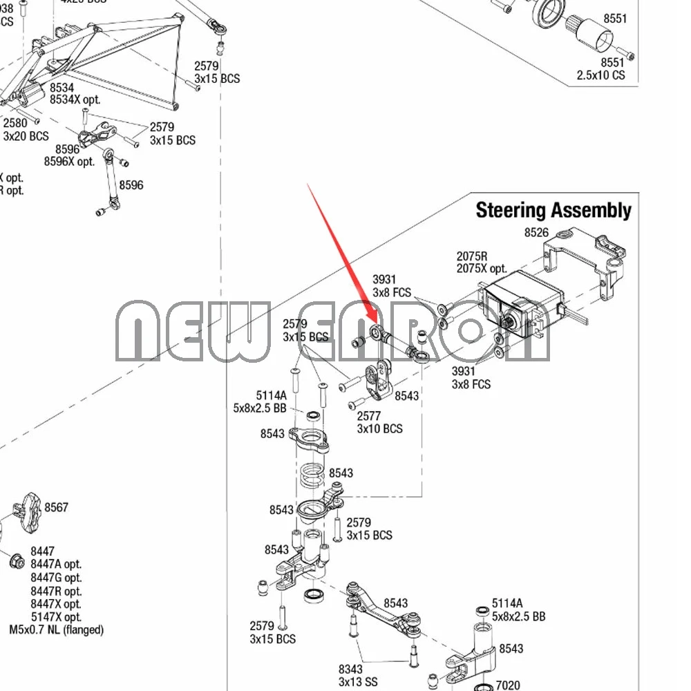 

NEW ENRON #8543 Metal Servo Steering Linkage Tie Rod For RC Traxxas 1/7 Unlimited Desert Racer UDR 85076-4 85086-4 Upgrade Parts
