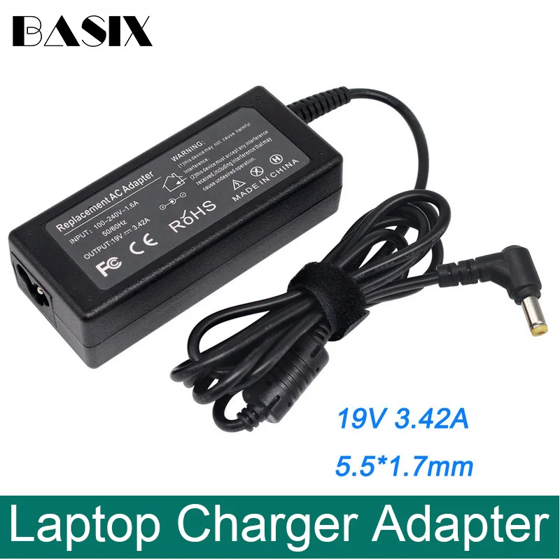 Блок питания Basix для ноутбука оригинал 65 Вт 19 в а зарядное устройство ноутбуков Acer
