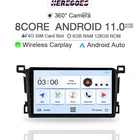 Автомагнитола Carplay, 2DIN, Android 11, для Toyota RAV4 RAV 4 2013-2018, мультимедийный плеер, 4G LTE, GPS, Wi-Fi, BT, RDS, радио, аудио для автомобилей