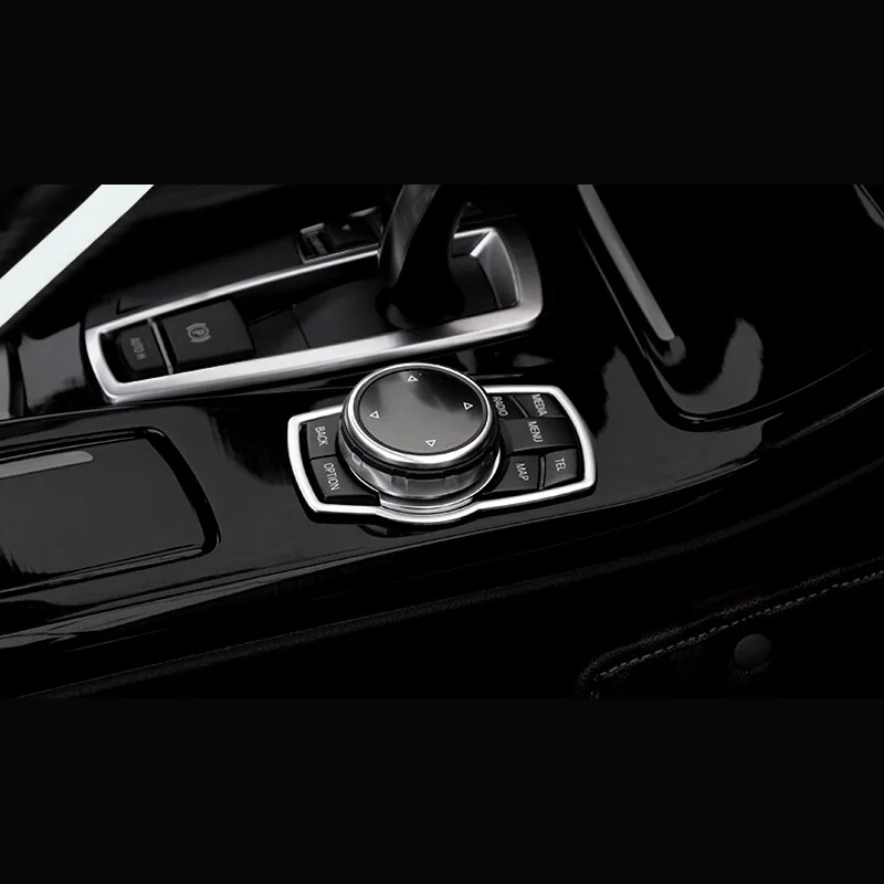 1 шт. внутренняя центральная консоль медиа вращающаяся кнопка кольцо рамка