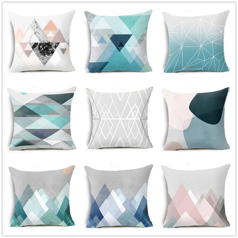 fashion simple modern sofa pillow case creative living room pillowcase colorful Multiple styles decorative hot sale | Дом и сад