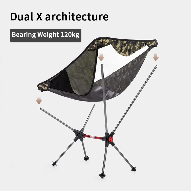 구매 네이처하이크 야외 휴대용 접이식 캠핑 의자 알루미늄 합금 초경량 피크닉 바베큐 의자