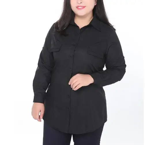 9XL 8XL 7XL 6XL 5XL vetement femme женские рубашки 2020 Офисная Женская официальная блузка
