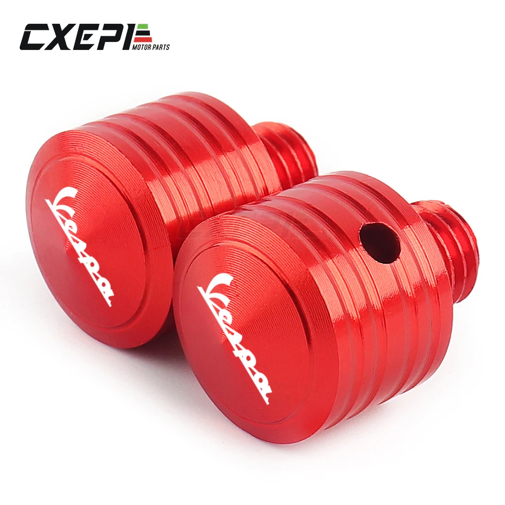 1 пара мотоциклетный винт с отверстием для зеркала ЧПУ Piaggio Vespa LX 150 GTS GTV 50 125 250 300 300ie