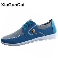 spring autumn men casual shoes breathable lightweight driving shoes high quality canvas boat shoes mens flat loafers big size