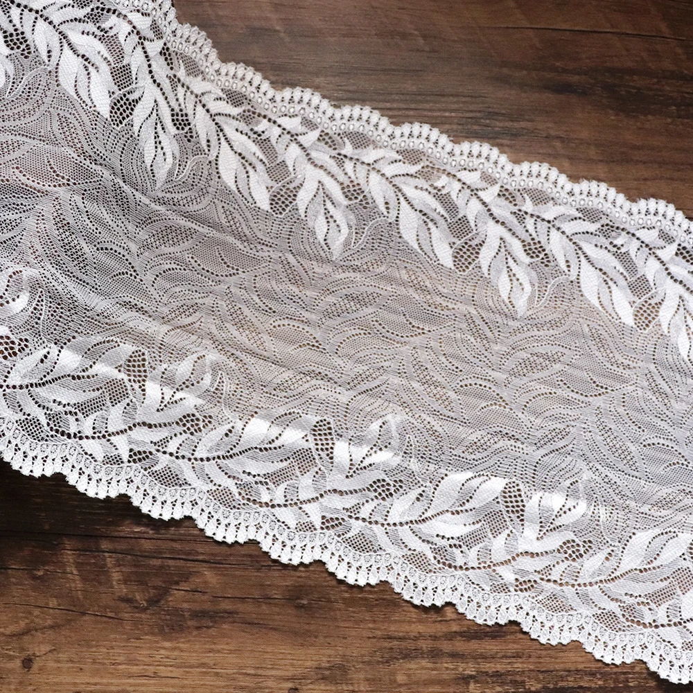 Эластичная кружевная отделка с листьями 2 ярда 21 см