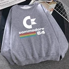 Commodore 64 спортивный костюм с принтом, весна-осень, новинка, толстовка с капюшоном, модный бренд, мужские свитшоты, Свободные повседневные мужские толстовки, толстовка, Hombre