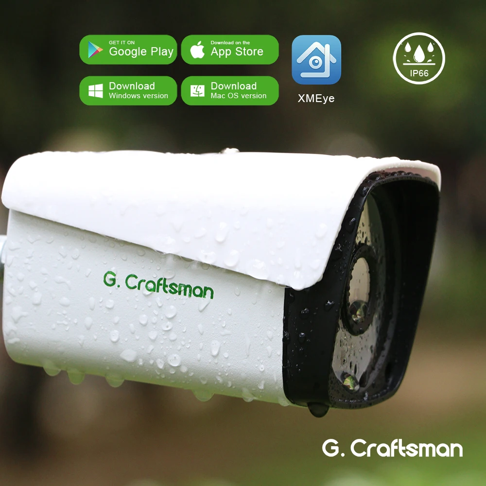 XM Face Detection 4CH 1080P POE IP Camera System Kits Waterproof CCTV Security Video Surveillance H.265+ XMEye AI G.Craftsman |