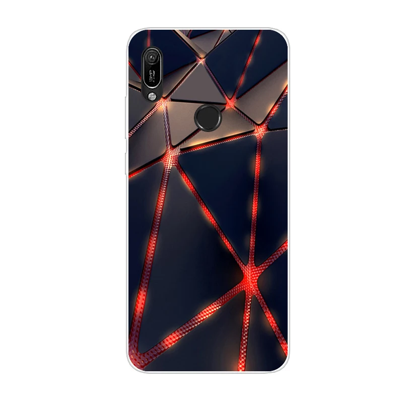 Черный A 6,09 ''для huawei Y6 Мягкий силиконовый чехол TPU чехол для телефона Coque huawei Y6 чехол Y 6 6Y модное тонкое дно - Цвет: Черный