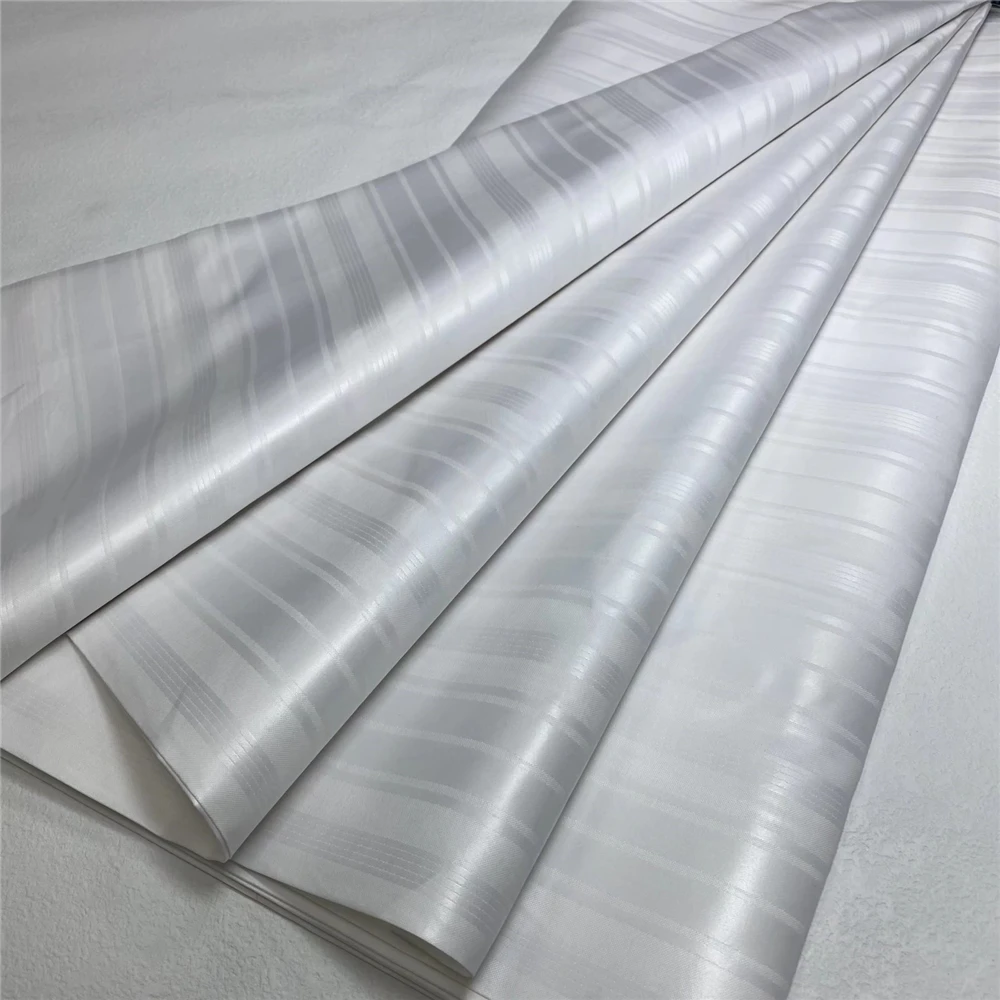 

2021 QL1022 White African Material Good Quality Smooth Atiku Men Cloth Fabric For Garment 5 Yards