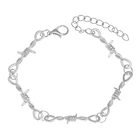 Браслеты с маленькой проволокой для женщин, Ювелирное Украшение в стиле хип-хоп, готический панк, браслет из колючей проволоки с маленькими шипами, мужские ювелирные изделия