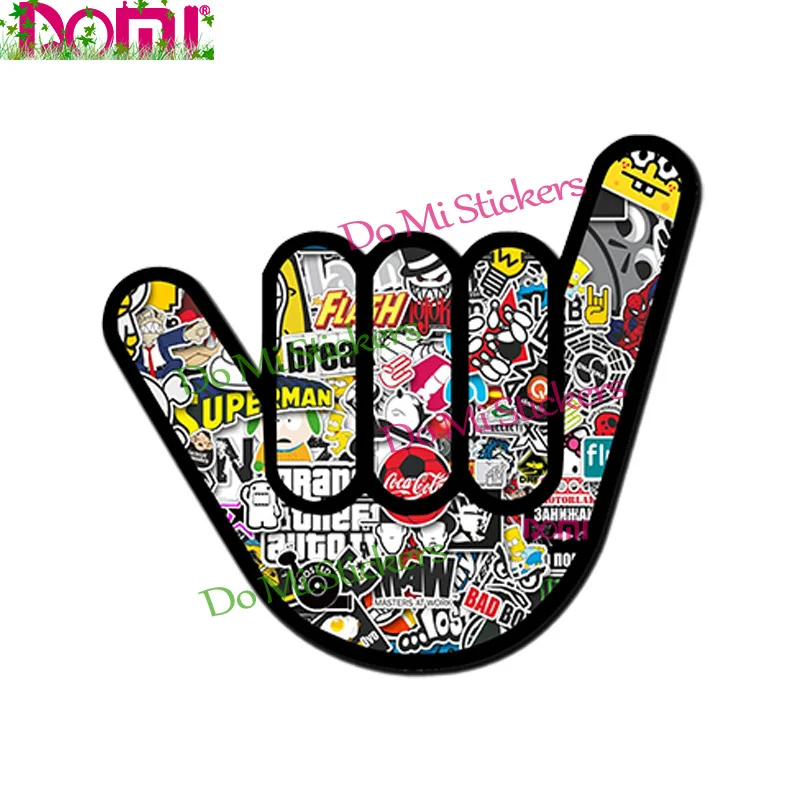 Наклейка на автомобиль Cool Bomb рука-шокер наклейка для декора искусственного