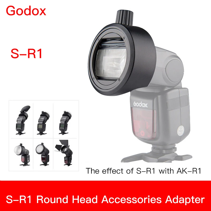 Godox S R1 адаптер переменного тока круглая головка вспышки Магнитный модификатор