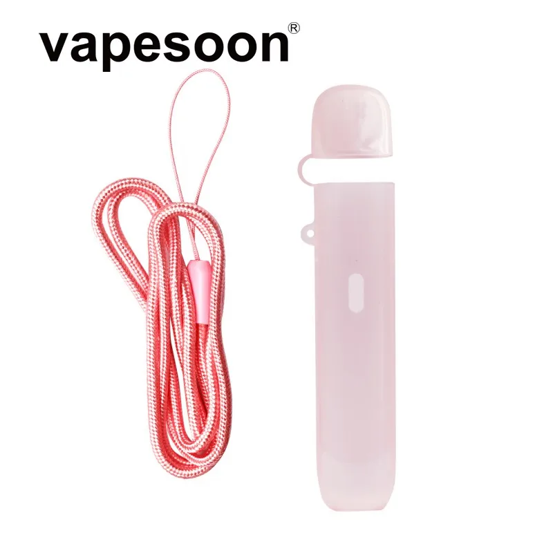 

10pcs Vapesoon High quality new leather silicone glitter sticker skin lanyard soft tpu case for relx 5