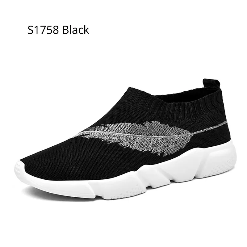 S1758 Black SUROM/люксовый бренд; Спортивный светильник унисекс для мужчин и женщин; обувь для бега; летние кроссовки с дышащей сеткой; кроссовки для прогулок и бега - Цвет: S1758 Black