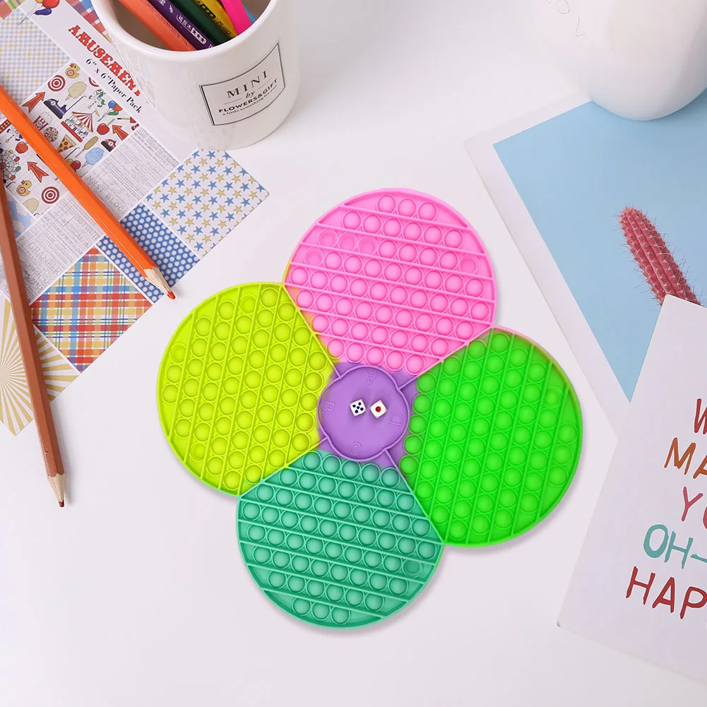

Big Size Push Bubble Games Board Party Toys For Children Adults 18 Flower Shaped Autism Squeeze Kids Sensory Educational Toys