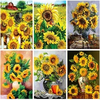royal secret 5d round diamond painting sun flower full square drill cross stitch mosaic crystal embroidery craft home decoration