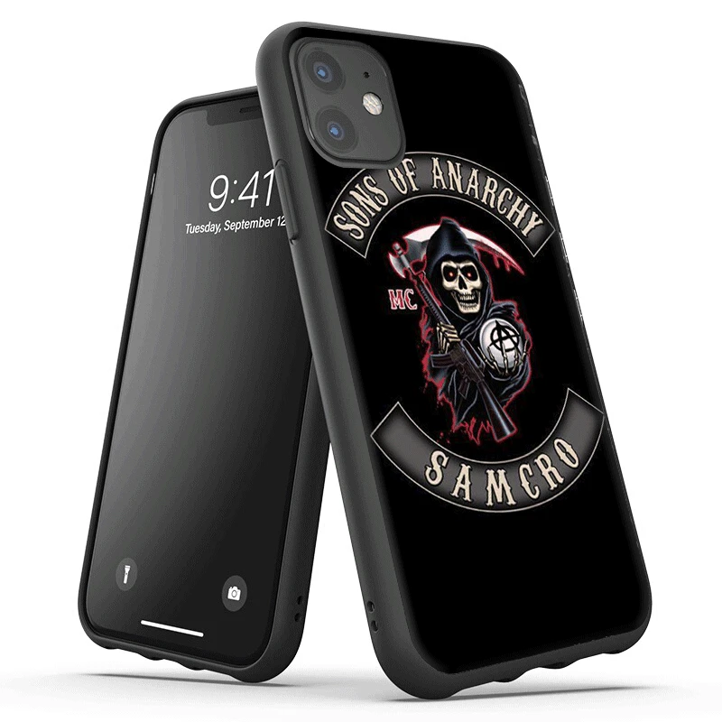 sons of anarchy Personalised Phone Case For Iphone 5 5s 6 6s 7 8 Plus X XR XS Max 11 Pro SE 2020 Soft Black Shell | Мобильные