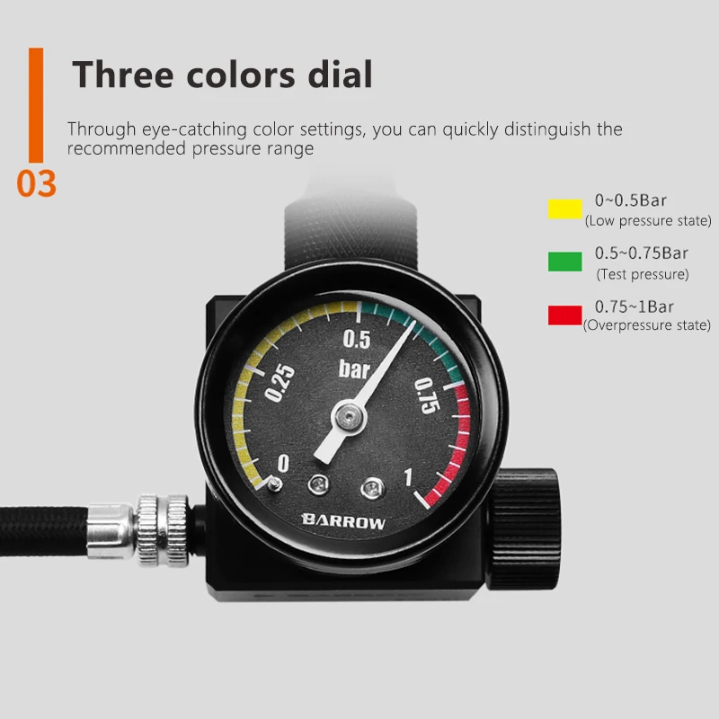 barrow water proof leak proof seal tester air pressure test tools water cooling test system gjqm 01 free global shipping