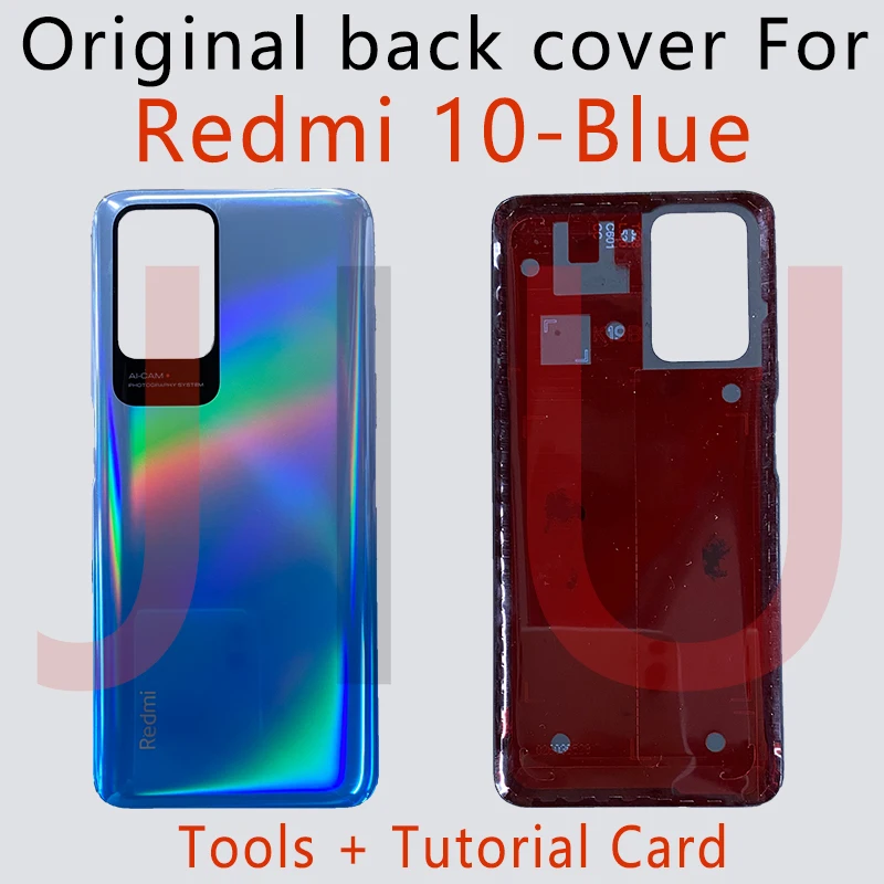 

Оригинальная Крышка батарейного отсека для Xiaomi Redmi 10, дверная панель заднего корпуса для Redmi 10, задняя крышка для redmi 10
