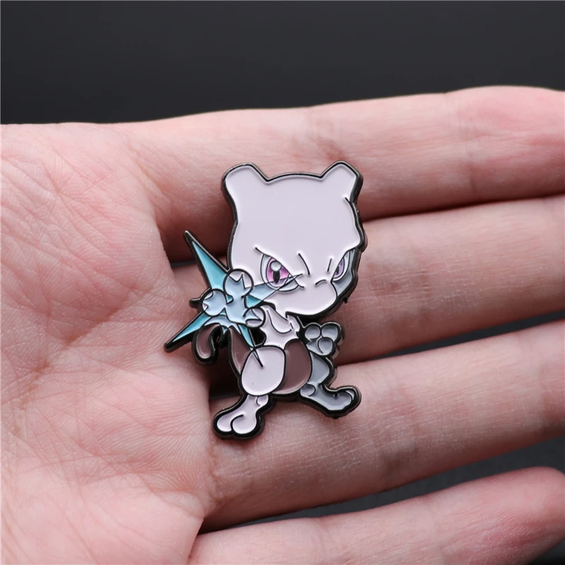 Аниме Покемон пин Пикачу Брошь Косплей костюмы Аксессуары значок Mewtwo Charmander Gengar