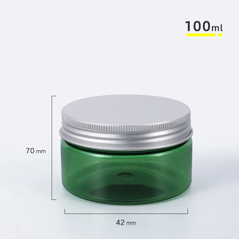 10 шт. 100 мл пустая бутылка многоразовый крем с алюминиевыми Завинчивающимися